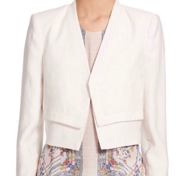 BCBGMAXAZRIA Corey Jacket In White XS - Picture 5 of 7
